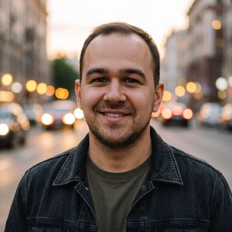 AI professional headshot example