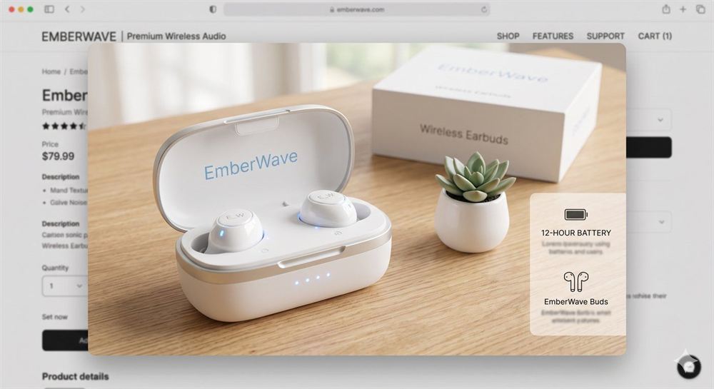 EmberWave earbuds product photo