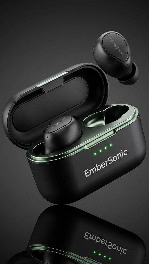 EmberSonic earbuds product still